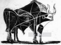 The Bull State V 1945 black and white Picasso